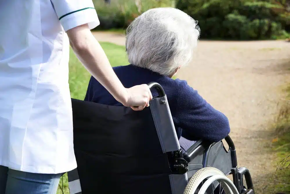 woman in wheelchair