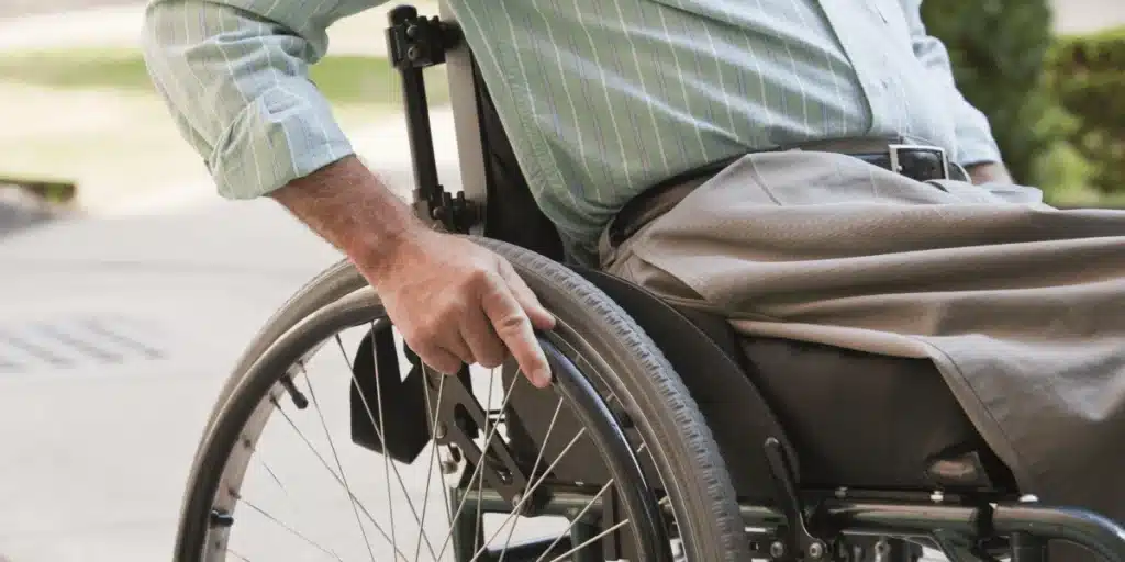 Man with Spinal Cord Injury in Wheelchair