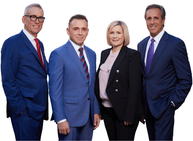 Managing partners of medical malpractice law firm, Levin & Perconti: Steve, Mike, Margaret and John