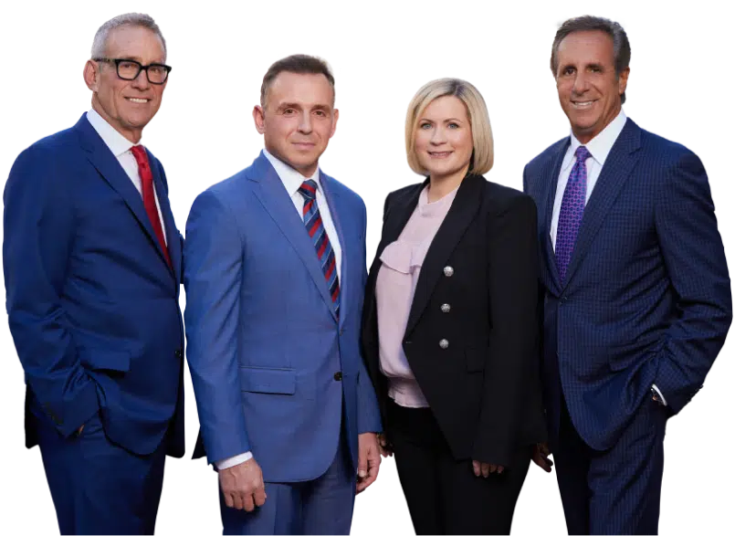 Managing partners of medical malpractice law firm, Levin & Perconti: Steve, Mike, Margaret and John