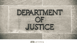 Department of Justice sign