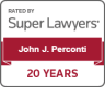 JJP 20 years Super Lawyers Badge