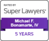 MFB 5 years Super Lawyers Badge